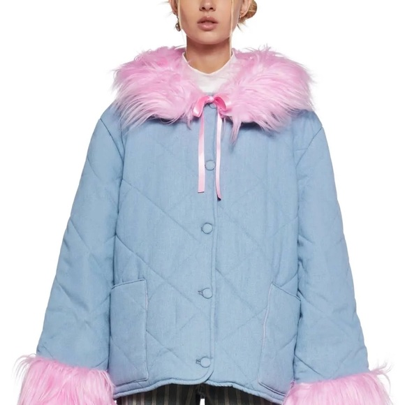 Change Your Mind Quilted Jacket dELiA*s by Dolls Kill SZ S SOLDOUT - Picture 2 of 16